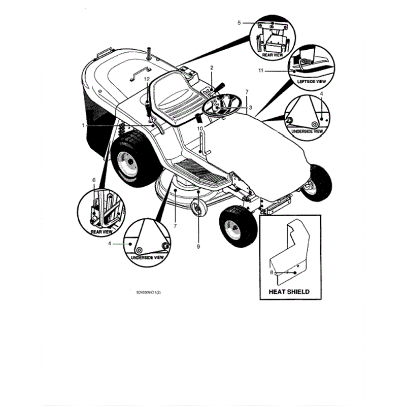 Hayter 12/40 (DC1240) Parts Diagram, Decals1