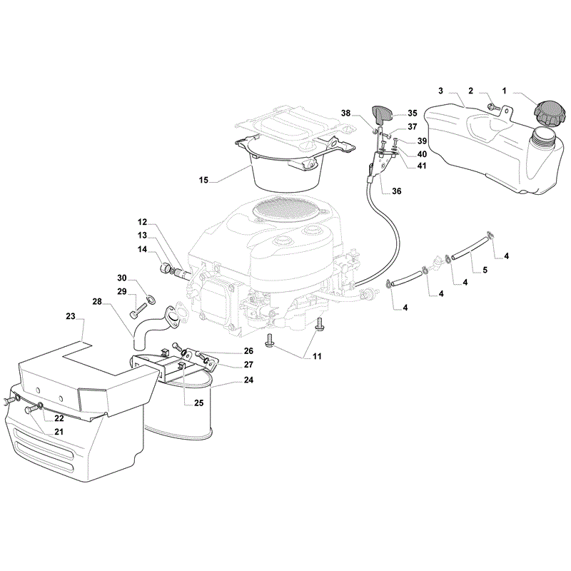 Mountfield T38SD Lawn Tractor (2009) Parts Diagram, Page 9
