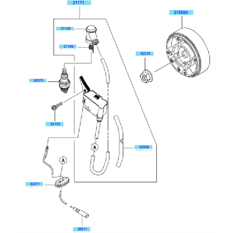 Kawasaki KRB750B (HG750A-BS50) Parts Diagram, Electric Equipment