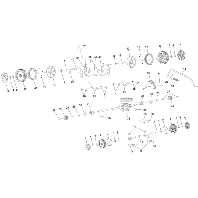 Hayter 46cm (611) Lawnmower (611A 400000000-999999999) Parts Diagram, Gearbox