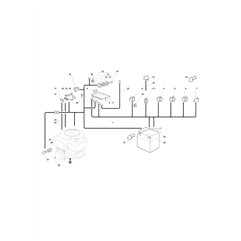 Castel / Twincut / Lawnking JTP92HYDRO (JTP92 Hydro Lawn Tractor) Parts Diagram, Page 16