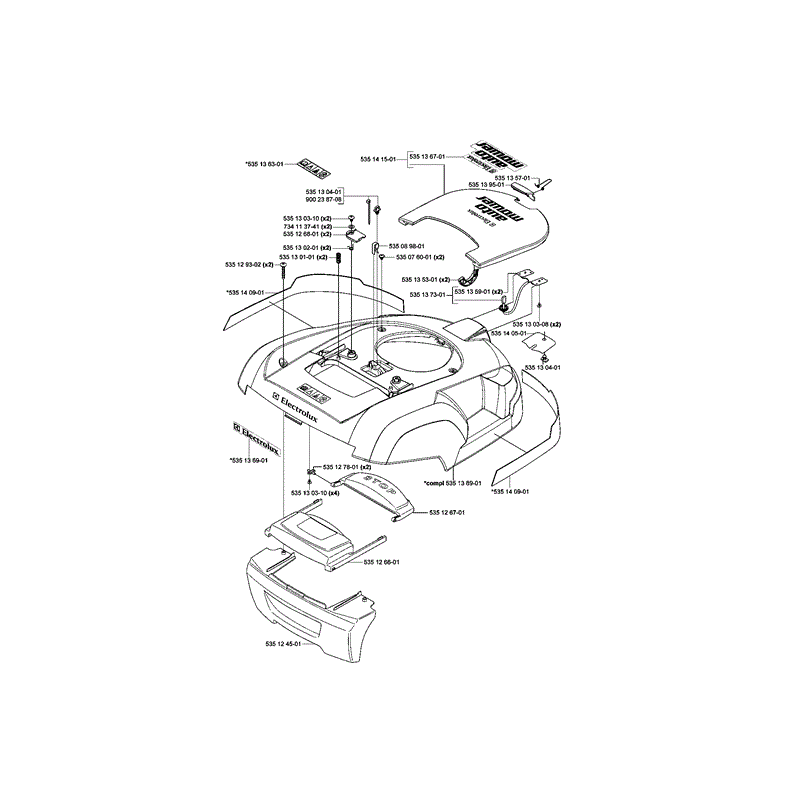 Husqvarna Automower (106309866) Parts Diagram, Page 1