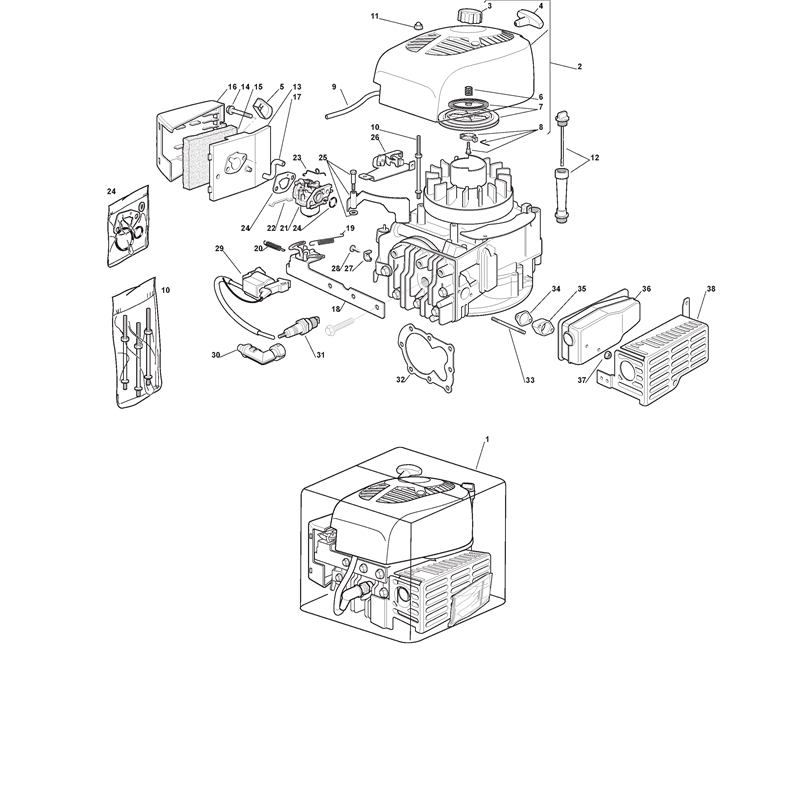 Mountfield 45 S Petrol Rotary Mower (299264743-MOU [2005]) Parts Diagram,  ST. SV150