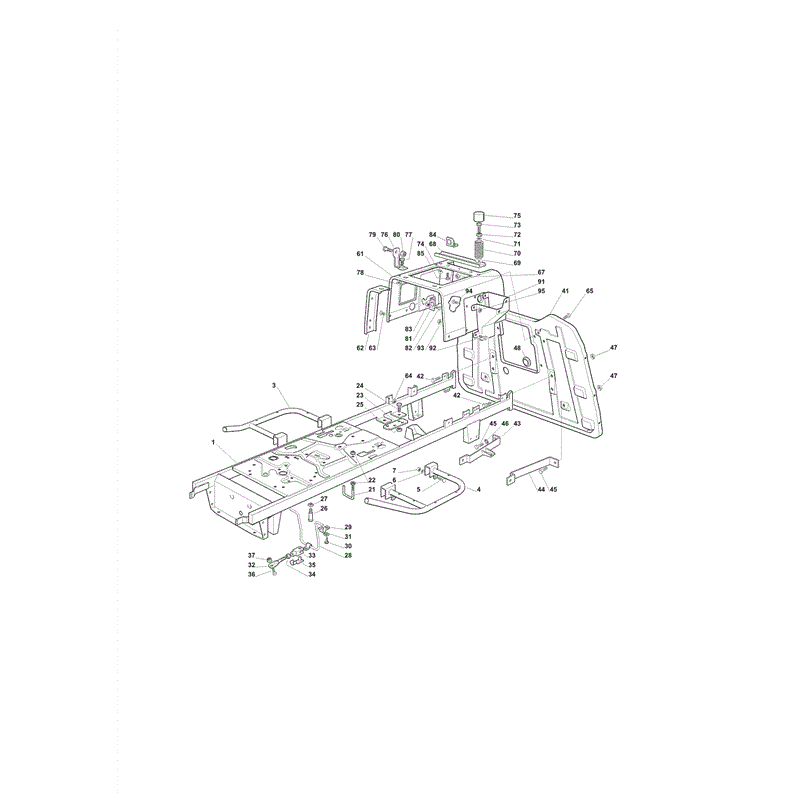 Castel / Twincut / Lawnking JX92HYDRO (JX92 Hydro Lawn Tractor) Parts Diagram, Page 1