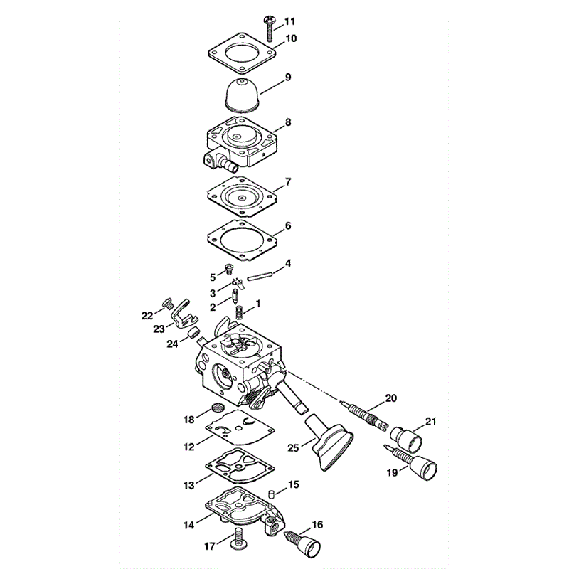 Stihl BG 86 C Blower (BG86C) Parts Diagram, Carburetor C1M-S141