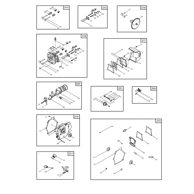Mountfield SM55 Engine (2007) Parts Diagram, Page 3