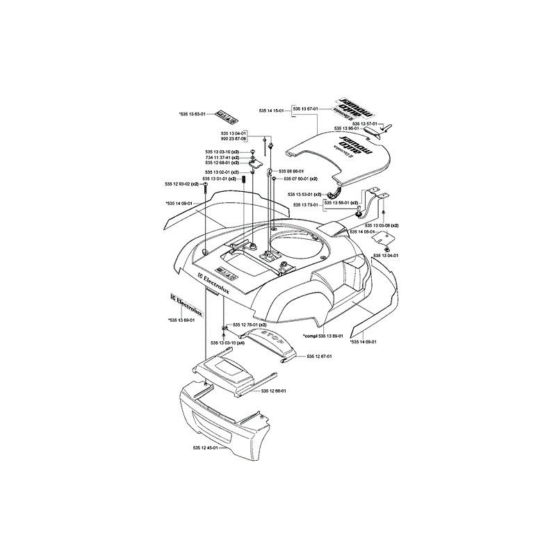 Husqvarna  Automower (106309863) Parts Diagram, Page 1