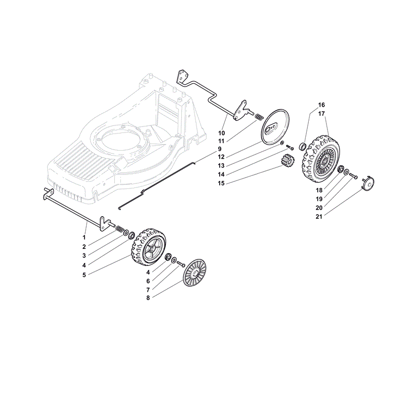 Mountfield SP555 (Honda GCV160) (2014) Parts Diagram, Page 6