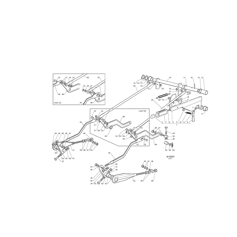 Castel / Twincut / Lawnking TC122HYDRO (TC 122 Hydro Lawn Tractor) Parts Diagram, Page 9