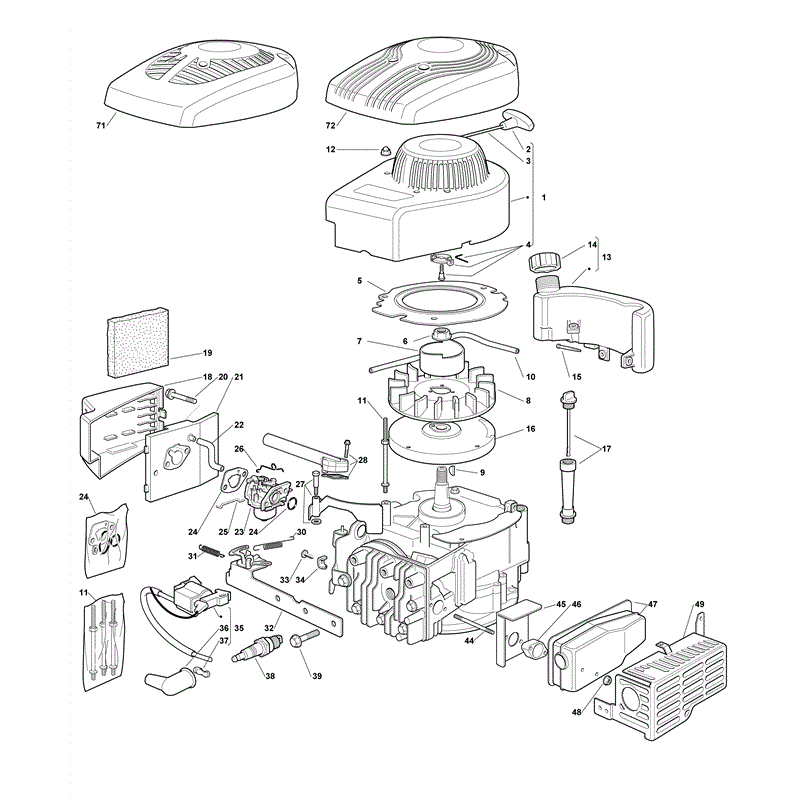 Castel / Twincut / Lawnking SV150-T (2011) Parts Diagram, Page 1