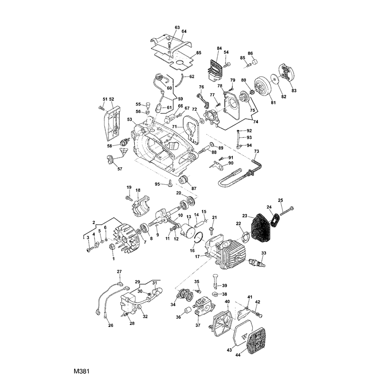 Mountfield MC 270P (223010003-M06 [2007]) Parts Diagram, Engine