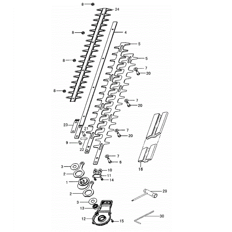 Tanaka THP-2501SS (1647-H42) Parts Diagram, BLADE