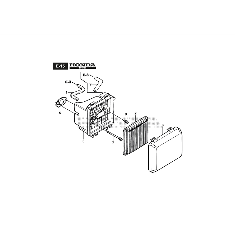 Mountfield HP45H (HP45H  (2017)) Parts Diagram, Air Cleaner