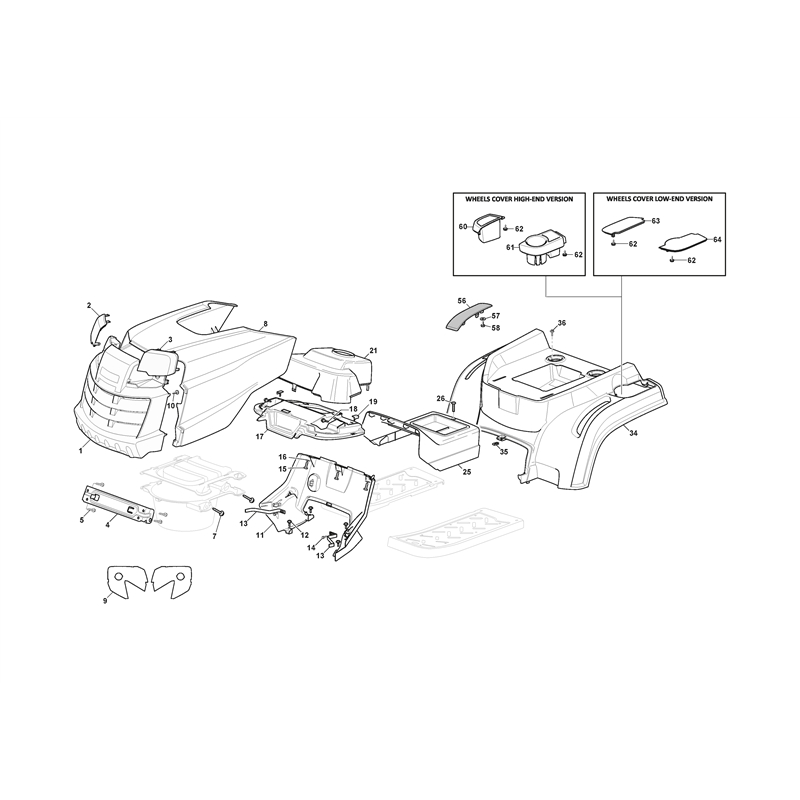 Mountfield MTF 1538H Lawn Tractor (2T2610483-M22 [2022-2023]) Parts Diagram, Body Work
