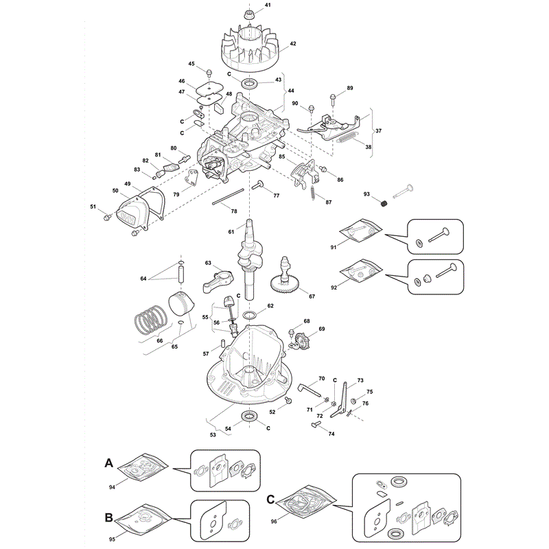 Castel / Twincut / Lawnking RSC100 (2012) Parts Diagram, Page 2