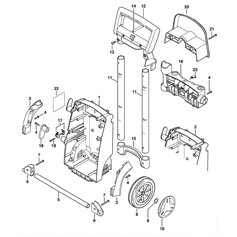 Stihl RE 128 PLUS Pressure Washer (RE 128 PLUS) Parts Diagram, Chassis