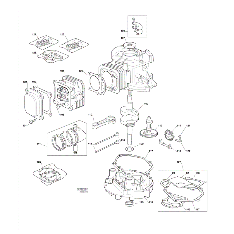 Castel / Twincut / Lawnking R200ES (2007) Parts Diagram, Page 2