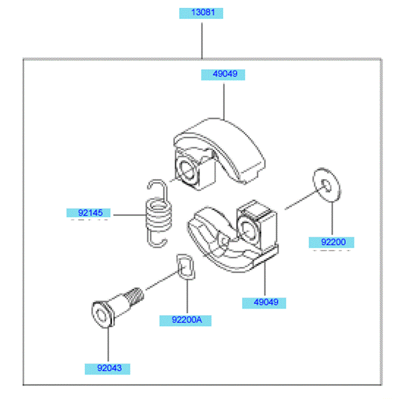 Kawasaki KEL27B (HE027B-AS00) Parts Diagram, PTO Equipment