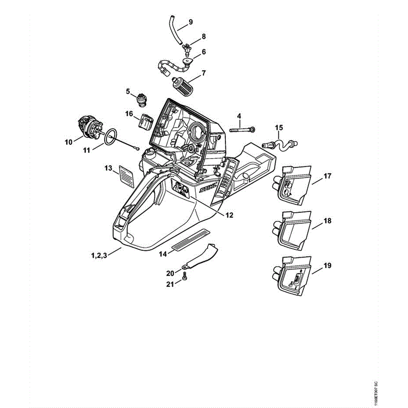 Stihl MS 661 CHAINSAW (MS 661) Parts Diagram, MS661-J TANK