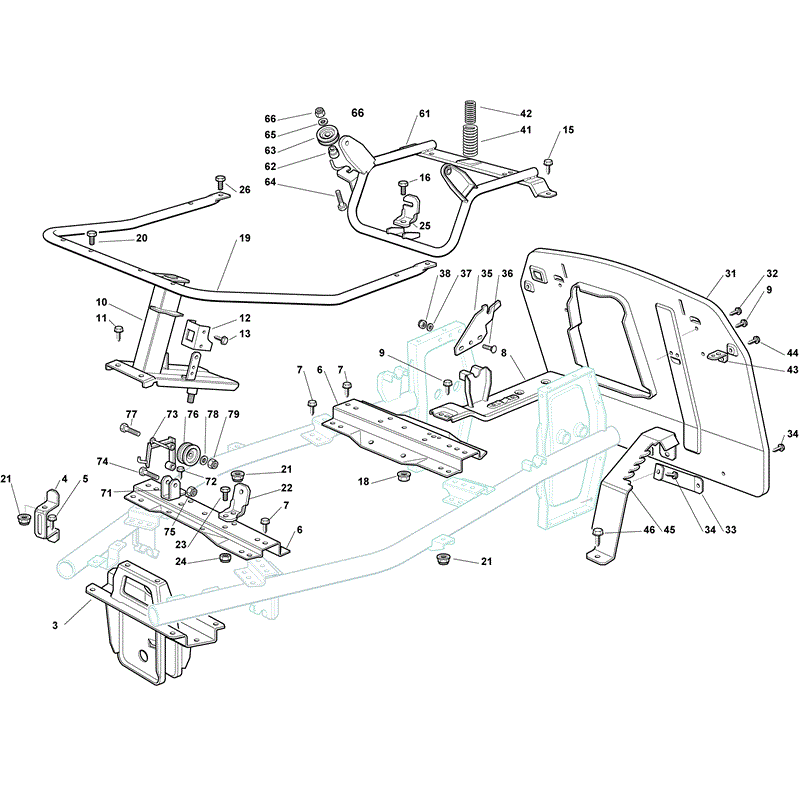 Mountfield R25V (Series 5500 OHV-196cc) (2011) Parts Diagram, Page 1