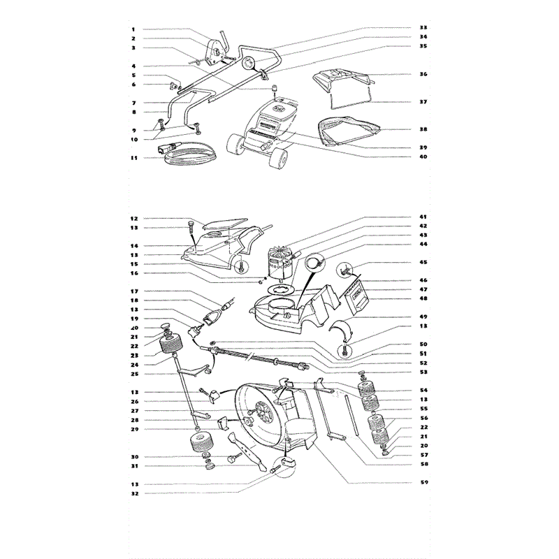 Mountfield PRINCESS 14 (MP84401) Parts Diagram, Page 1