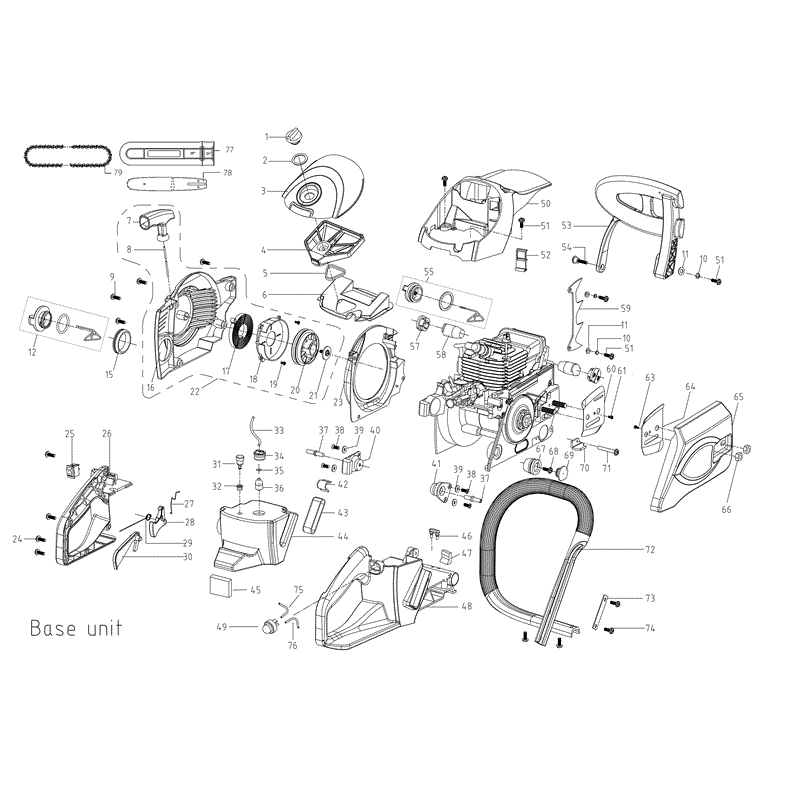 Mitox CS64 24" Select Chainsaw (CS64 24" Select Chainsaw) Parts Diagram, BODY