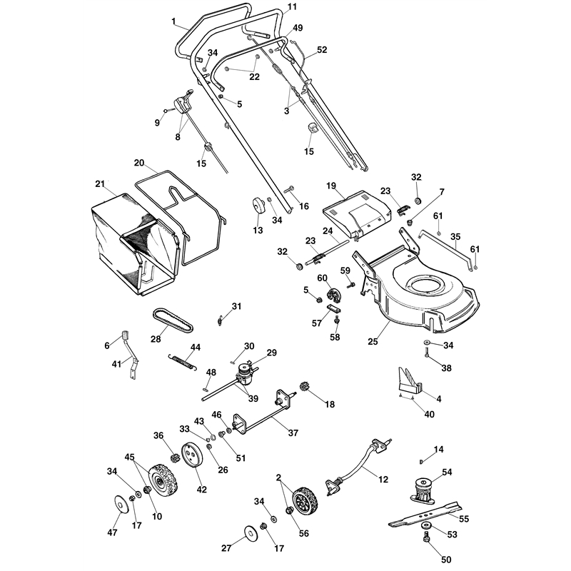 Oleo-Mac G 48 TAL (G 48 TAL) Parts Diagram, Complete illustrated parts list