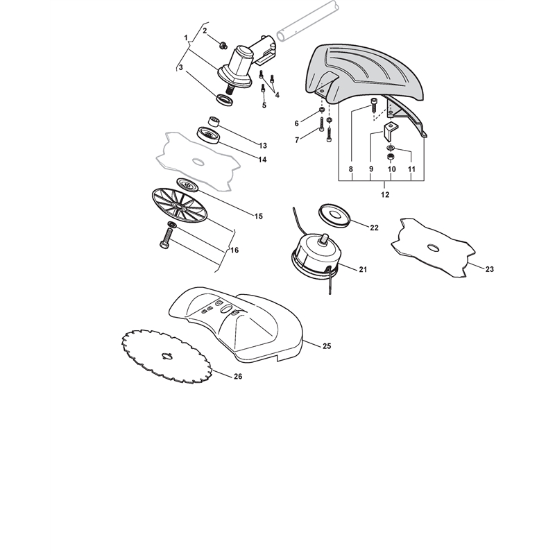 Mountfield MB 5102 (281721003-M09 [2010-2012]) Parts Diagram, Gear case
