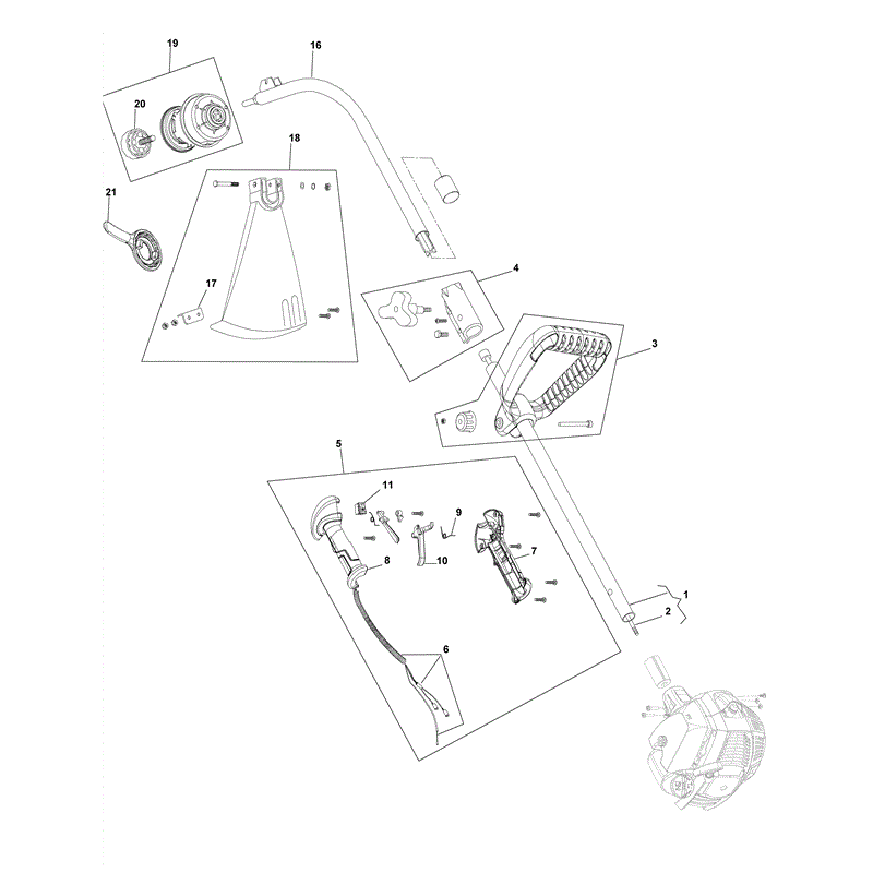 Mountfield MT 2601J Petrol Brushcutter [281010103/MO9] (2008) Parts Diagram, Page 2