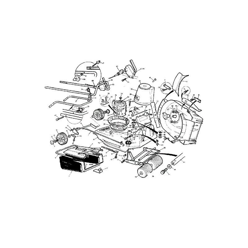 Mountfield MP83804 (01-1989) Parts Diagram, Page 1