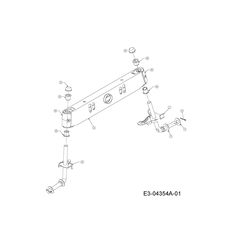 Oleo-Mac KROSSER PLUS 105-22 H (KROSSER  PLUS 105-22 H) Parts Diagram, Front axle