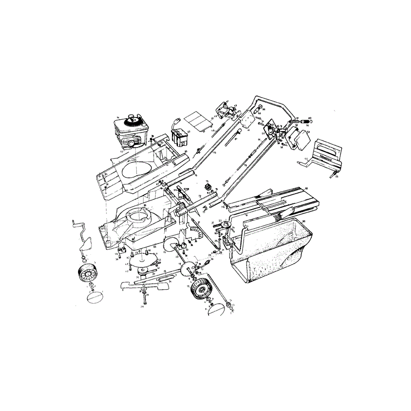 Mountfield MP84501 (01-1991) Parts Diagram, Page 1