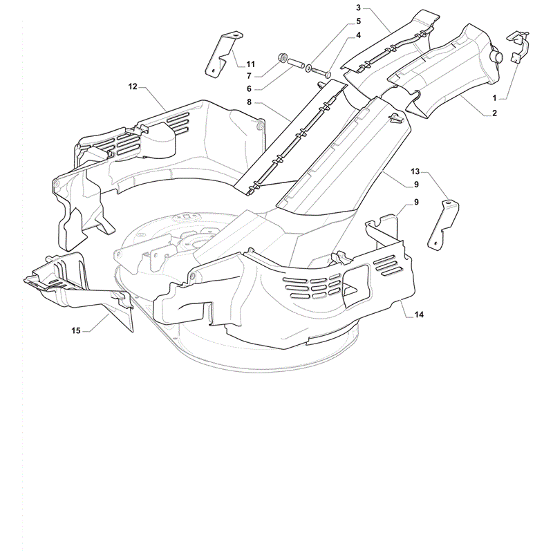 Castel / Twincut / Lawnking PDC140 (2012) Parts Diagram, Guards