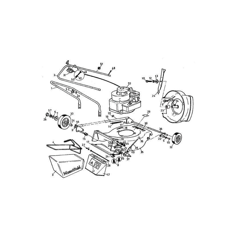 Mountfield MP81399 (01-1992) Parts Diagram, Page 1