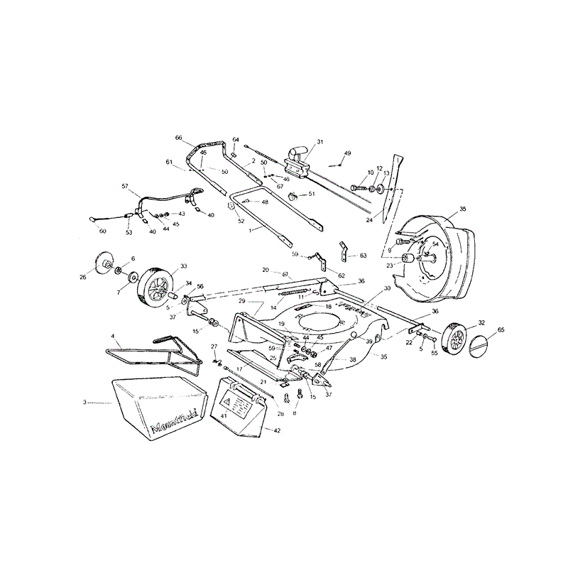 Mountfield MP81309 (01-1995) Parts Diagram, Page 1