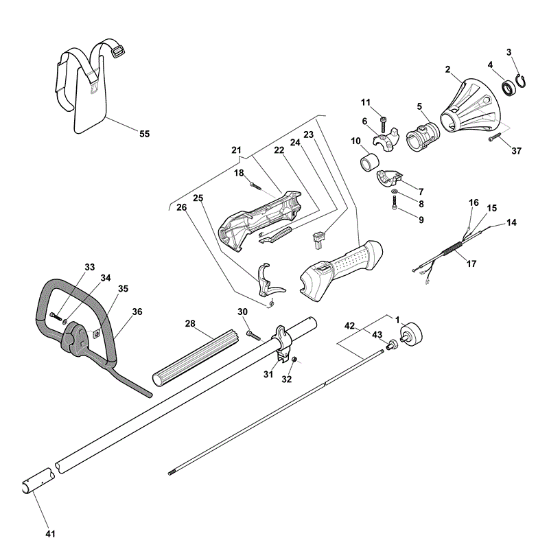 Mountfield MB 5101 Petrol Brushcutter [281720003/MO8] (2009) Parts Diagram, Page 2