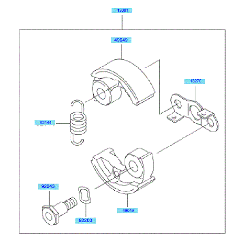 Kawasaki KBL23A (HA023G-AS51) Parts Diagram, PTO Equipment