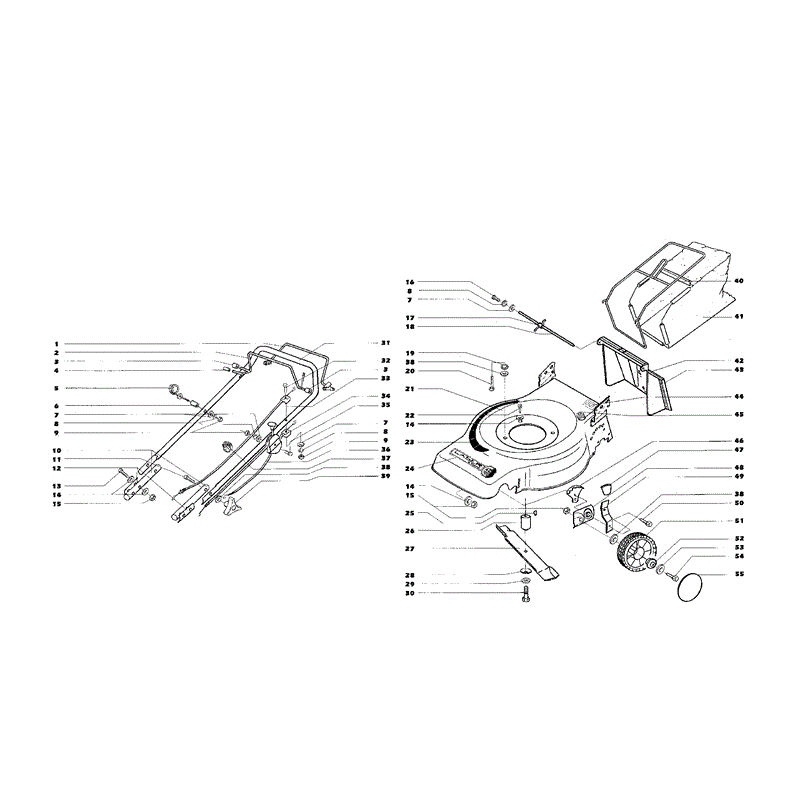 Mountfield MPR10001 (01-1998) Parts Diagram, Page 1