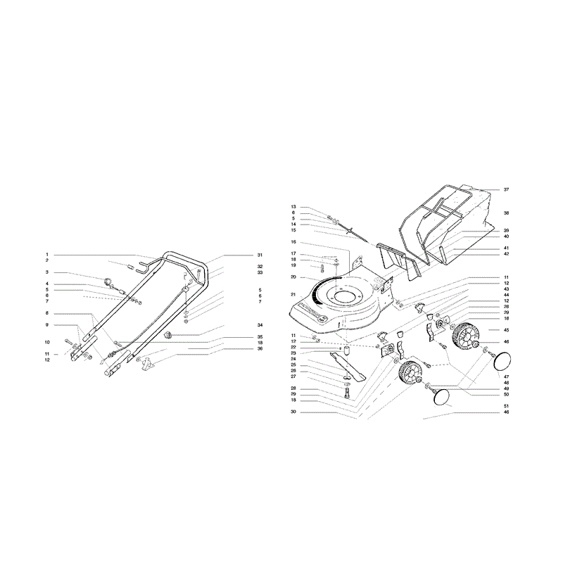 Mountfield Thoroughbred MPR10033  (01-1998) Parts Diagram, Page 1