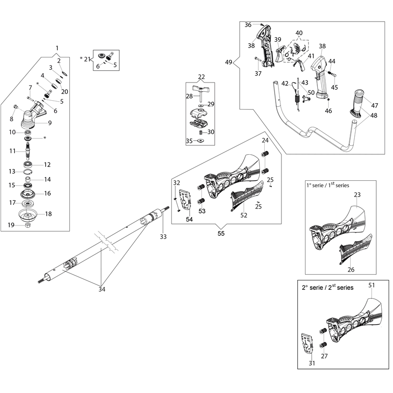 Oleo-Mac BC 550 MASTER (BC 550 MASTER) Parts Diagram, Transmission
