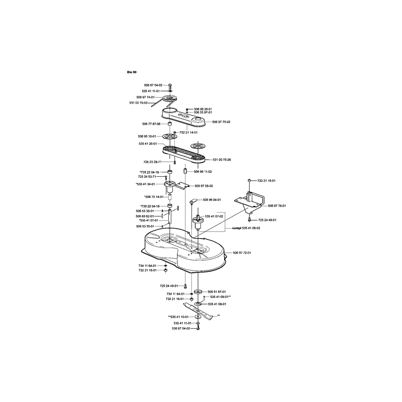 Husqvarna  Rider 11 Bio  (2004) Parts Diagram, Page 18