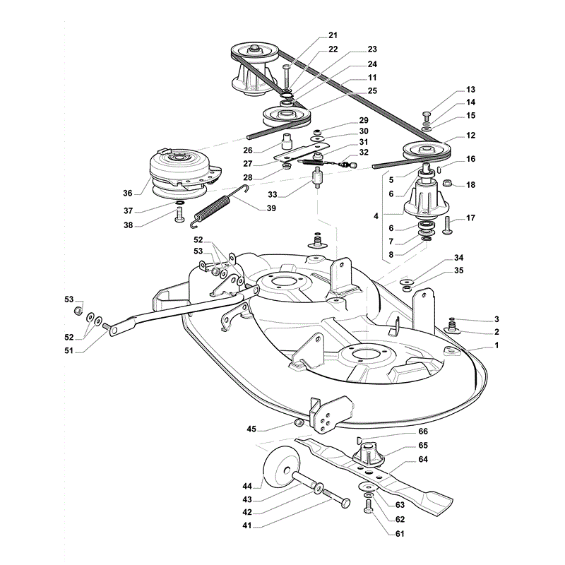 Mountfield 1538-SD Lawn Tractor (2010) Parts Diagram, Page 7