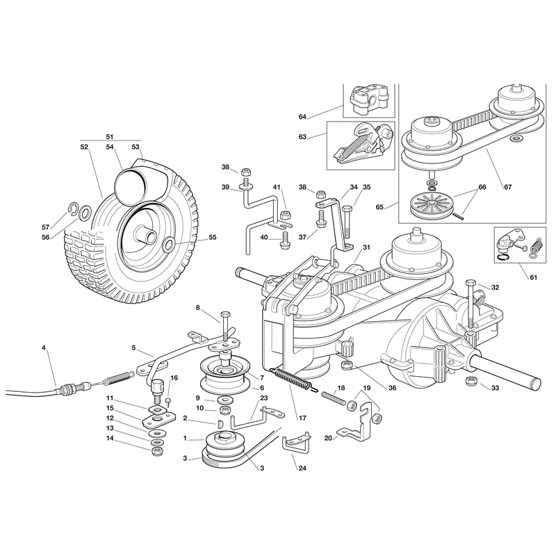 Mountfield R25V (Series 5500 OHV-196cc) (2010) Parts Diagram, Page 7
