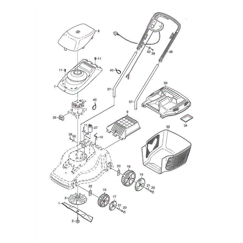Mountfield 350 (01-2002) Parts Diagram, Page 1