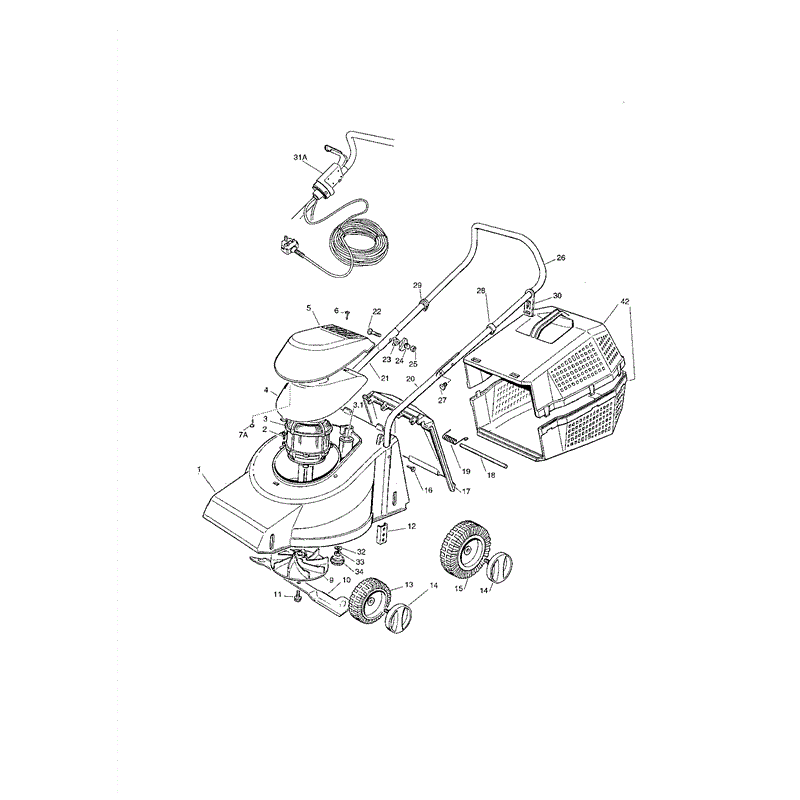 Mountfield 390 (01-2002) Parts Diagram, Page 1