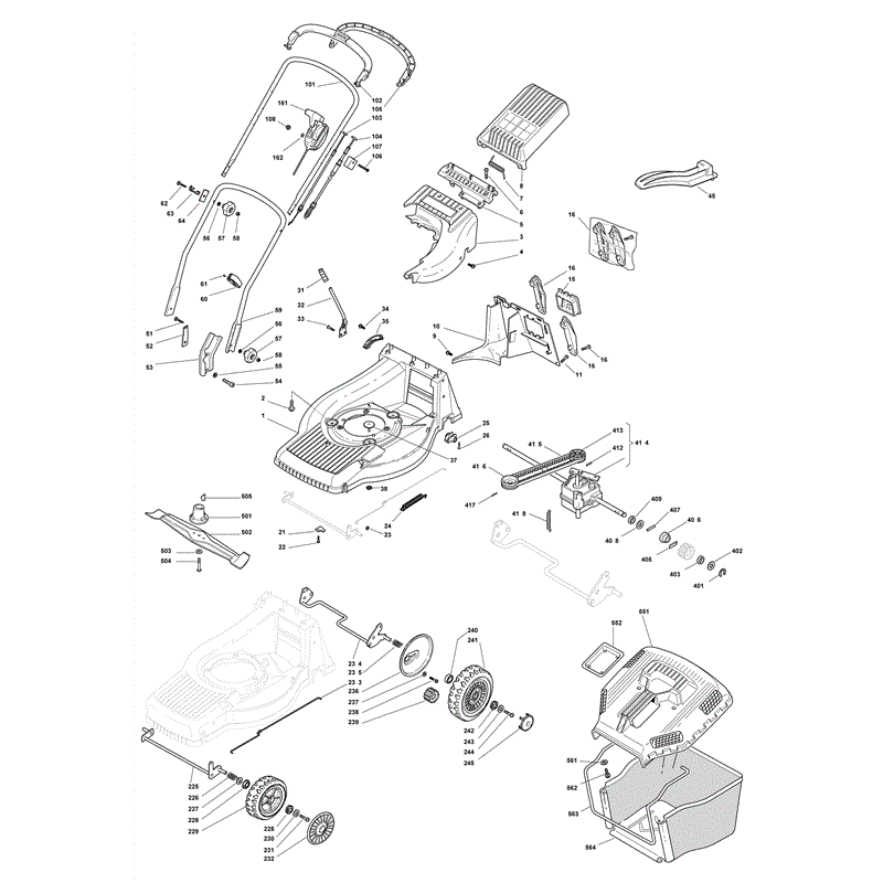 Mountfield M5530PD (2008) Parts Diagram, Page 1