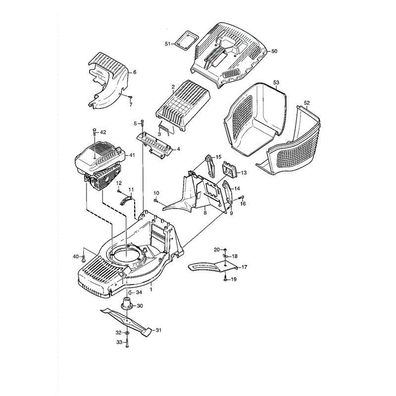 Mountfield M2HP (01-2002) Parts Diagram, Page 1