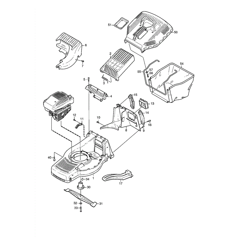 Mountfield M4SP (01-2002) Parts Diagram, Page 1