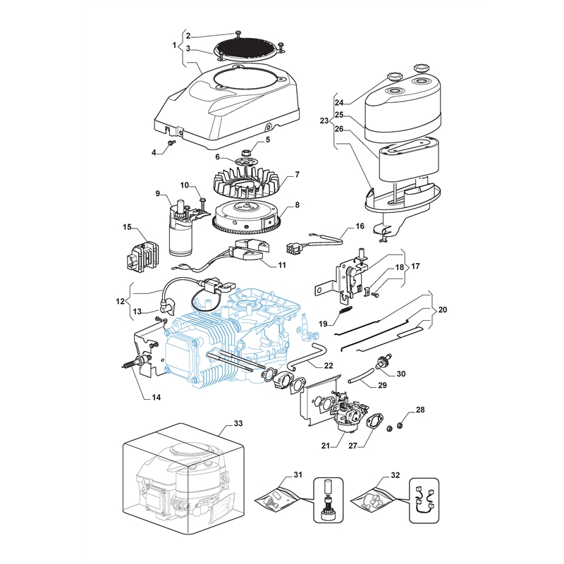 Mountfield WM12 5 Series TRE Engine (WM12 5 118550439-0_110002WM12 5 [2015]) Parts Diagram,  ST. TRE0701