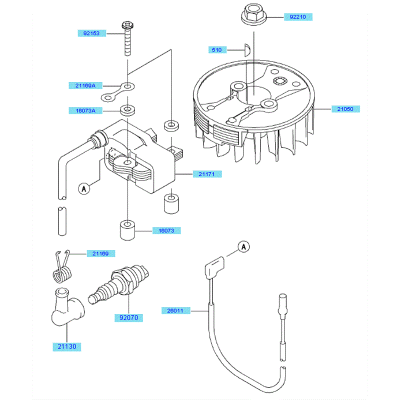 Kawasaki KHT750D (HB750D-AS50) Parts Diagram, Electric Equipment